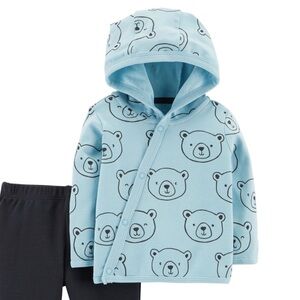 Carter's Blue Bear Print Baby Set